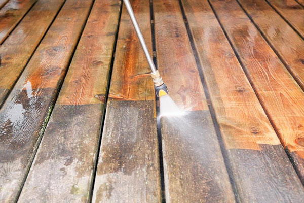 Decking Pressure Cleaning in Halloughton 